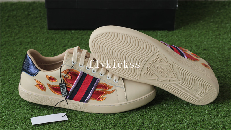 GC Ace Embroidered Beige Flame